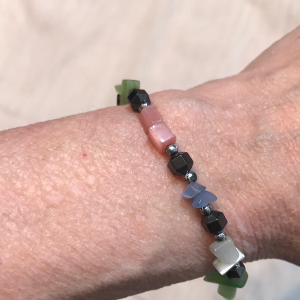 Artisan Genuine Healing Stones 8” Bracelet OOAK